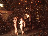 The Fall of Man, detail from `Paradise` by Lukas Cranach the Elder (1472-1553) Kunsthistorisches Museum, Vienna